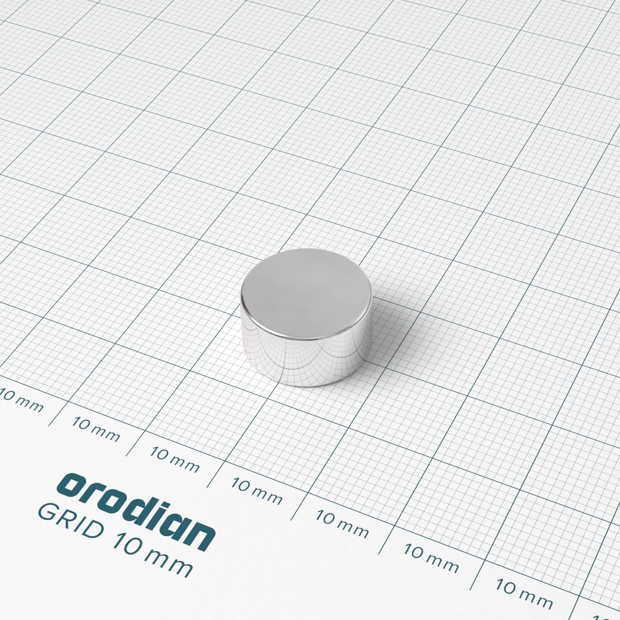 Neodymium magnet, disc, 15×8 mm - N38 - Image 2