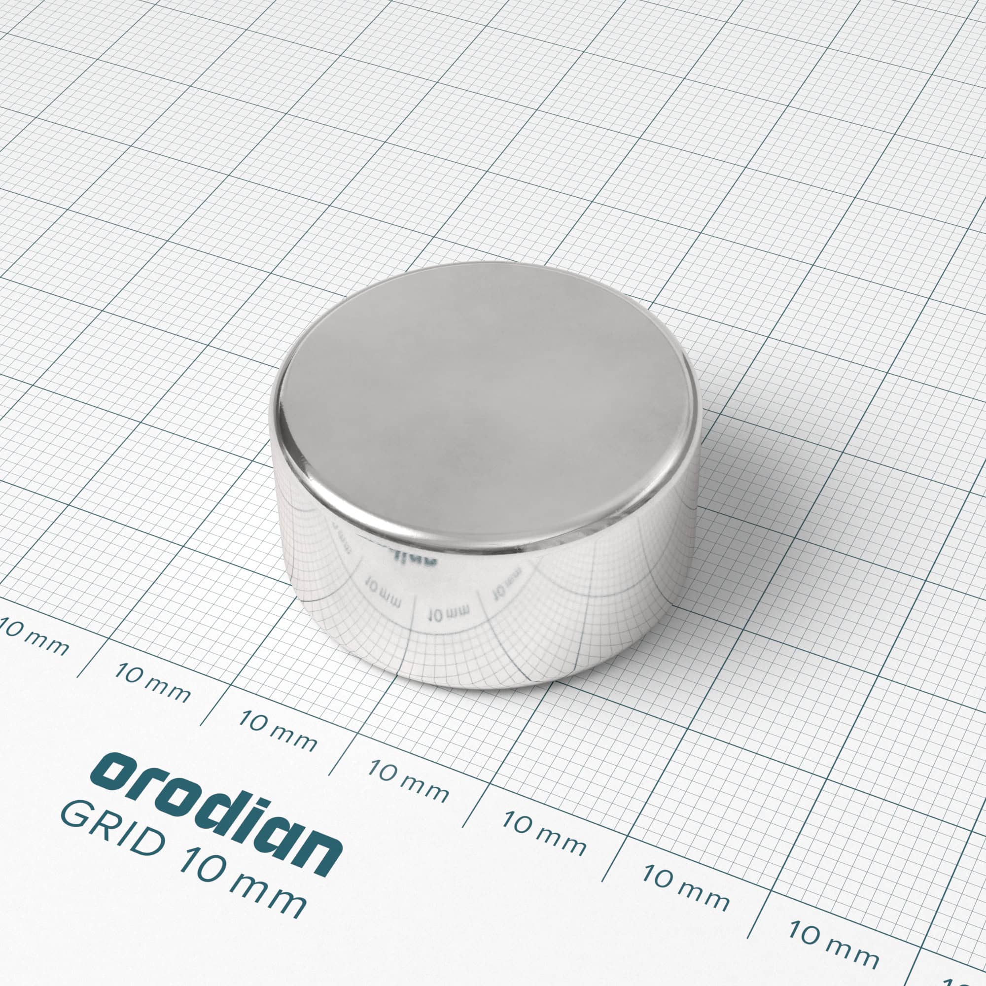 Neodymium magnet, disc, 30×15 mm - N38 - Image 2