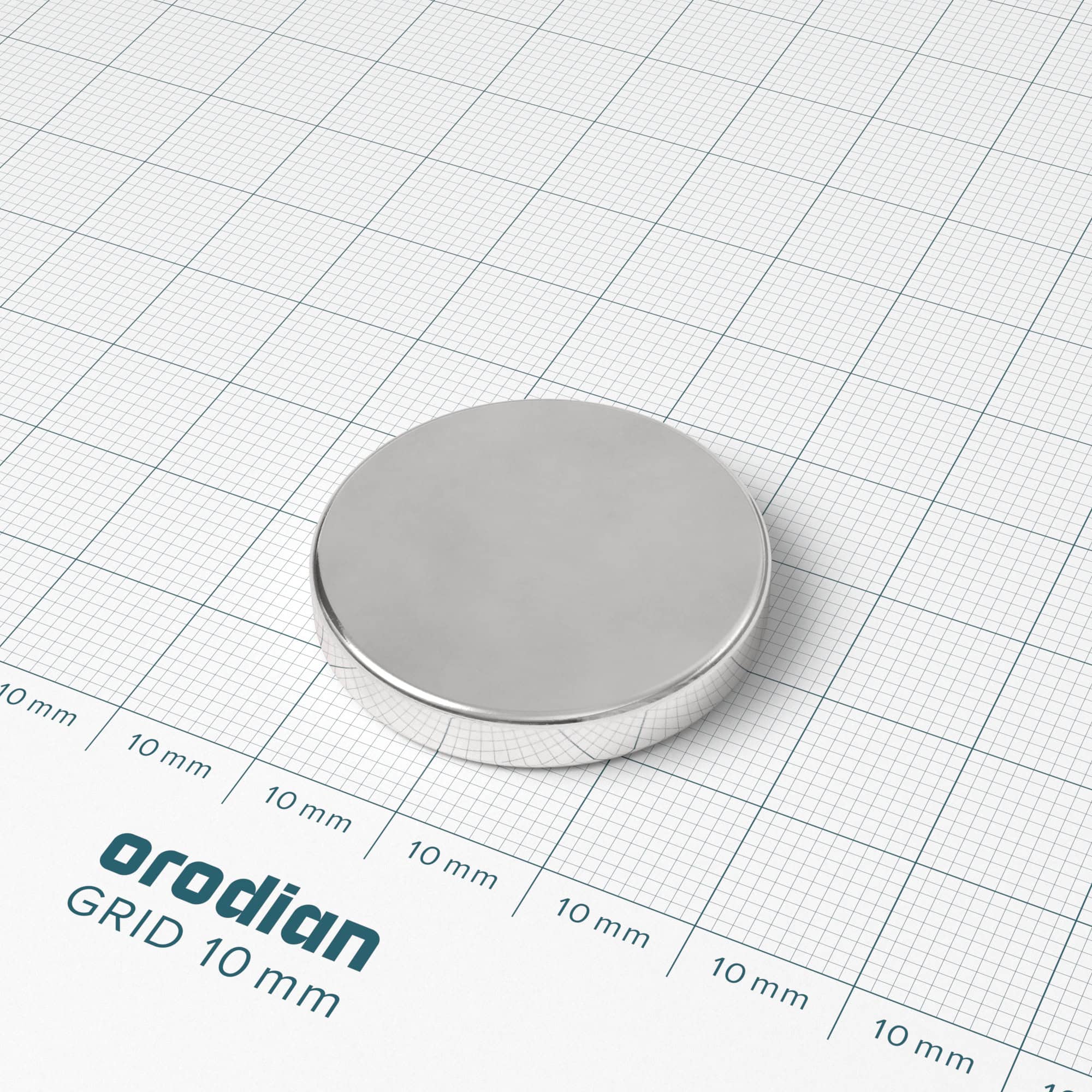 Neodymium magnet, disc, 30×5 mm - N38 - Image 2