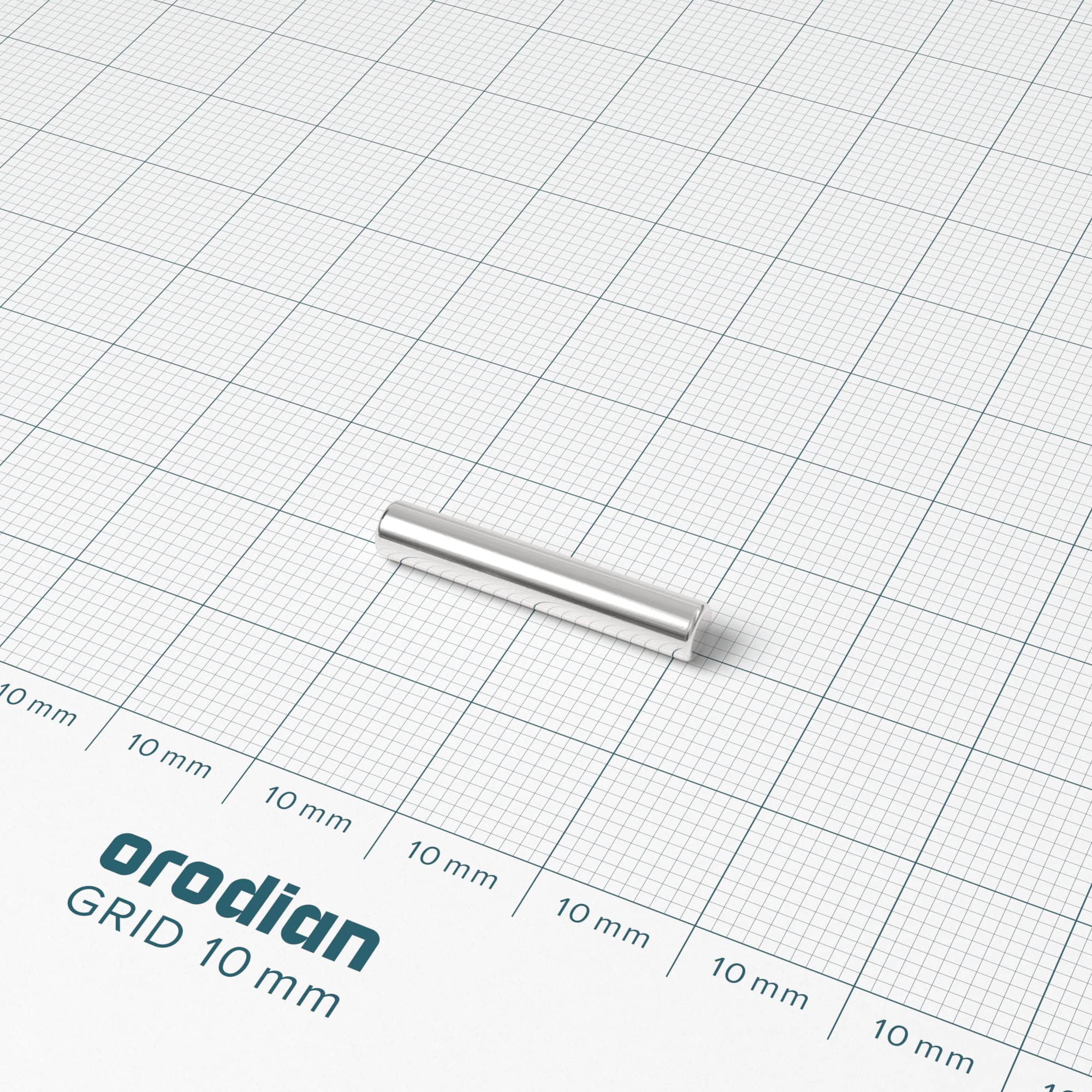 Neodymium magnet, disc, 4×23 mm - N35 - Image 2