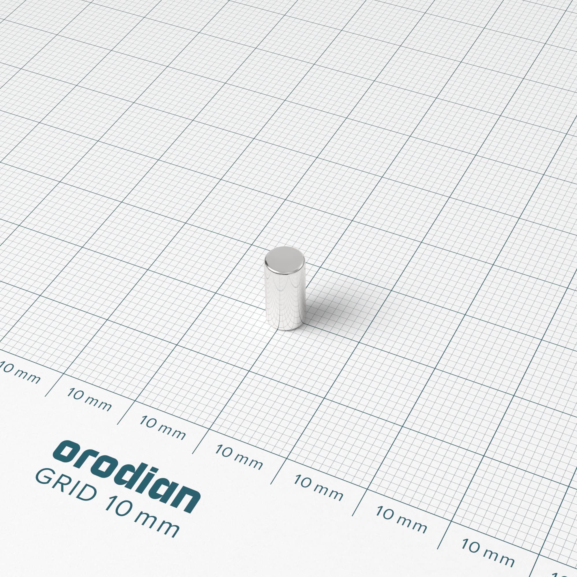 Neodymium magnet, disc, 5×10 mm - N38 - Image 2