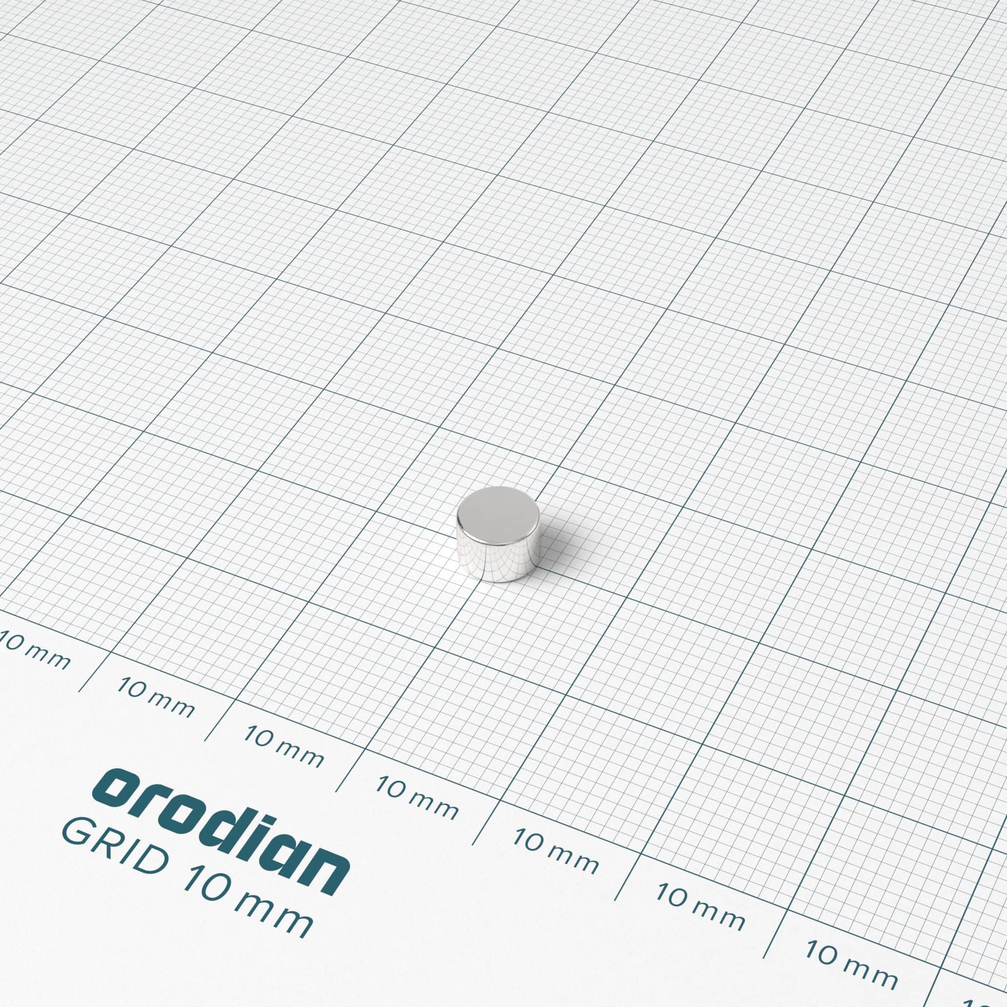 Neodymium magnet, disc, 6×4 mm - N48 - Image 2