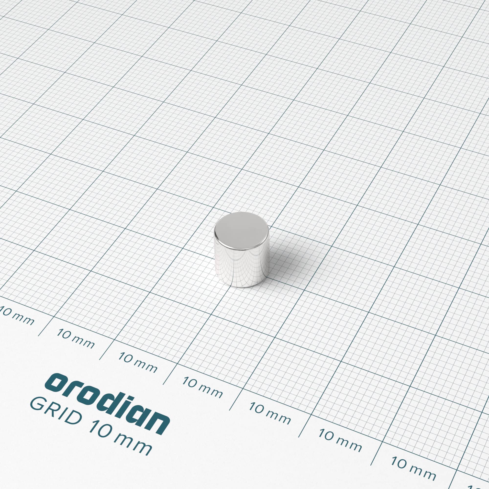 Neodymium magnet, disc, 8×8 mm - N38 - Image 2