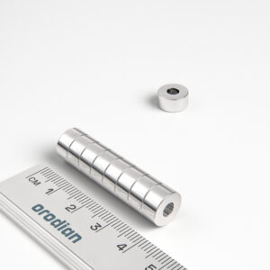 Neodymium magnet, ring, 10-4×5 mm - N38
