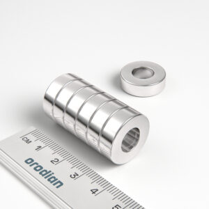 Neodymium magnet, ring, 19-9×6 mm - N38