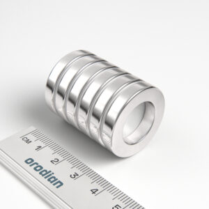 Neodymium magnet, ring, 26.75-16×5 mm - N42