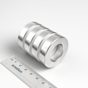 Neodymium magnet, ring, 40-22×10 mm - N38