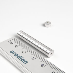 Neodymium magnet, ring, 6-1.5×3 mm - N38