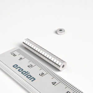 Neodymium magnet, ring, 6-2×2 mm - N45