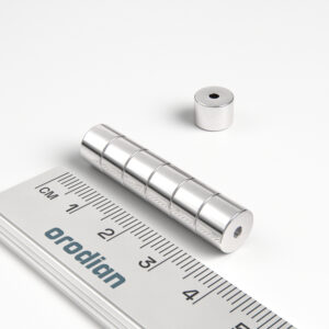 Neodymium magnet, ring, 8-2×6 mm - N50